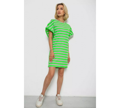 Туніка в смужку, колір салатовий, 238R801