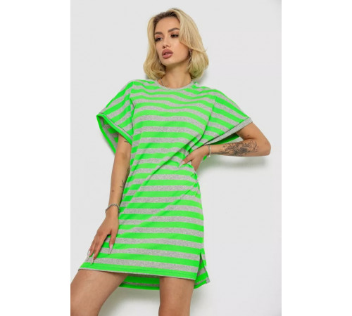 Туніка в смужку, колір салатовий, 238R801