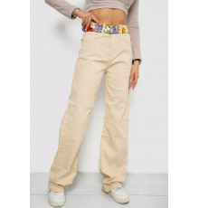 Джинси жіночі, колір світло-бежевий, 250R00160