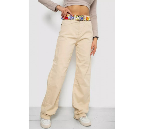 Джинси жіночі, колір світло-бежевий, 250R00160