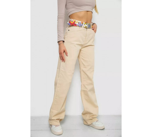 Джинси жіночі, колір світло-бежевий, 250R00160