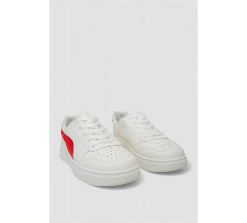 Кеды женские, цвет бело-красный, 248RR151