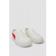 Кеды женские, цвет бело-красный, 248RR151
