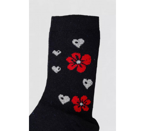 Шкарпетки жіночі з принтом, колір темно-синій, 238R336-5