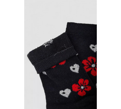 Шкарпетки жіночі з принтом, колір темно-синій, 238R336-5