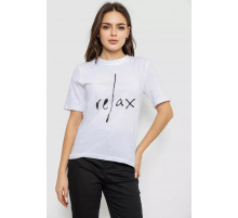 Женская футболка с принтом, цвет белый, 241R1836