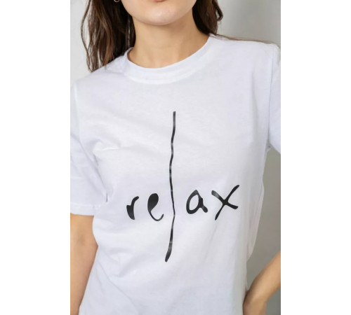 Женская футболка с принтом, цвет белый, 241R1836