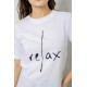 Женская футболка с принтом, цвет белый, 241R1836