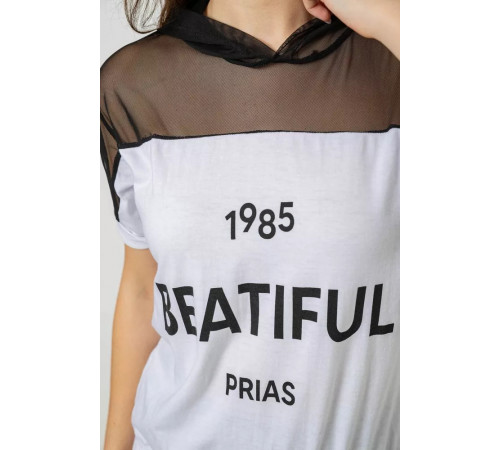 Піжама жіноча, колір білий, 243R1488-003