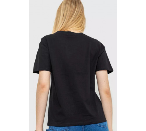 Футболка жіноча, колір чорний, 198R022