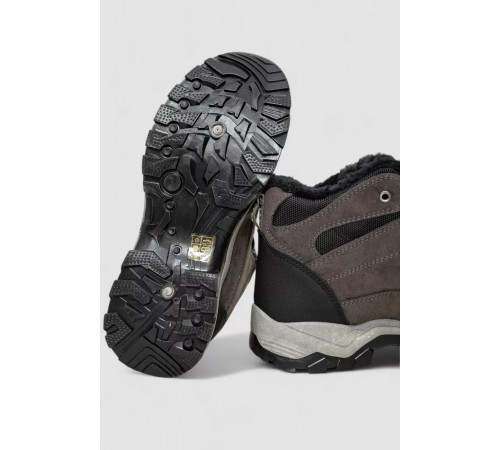 Черевики чоловічі на хутрі, колір сірий, 244R989