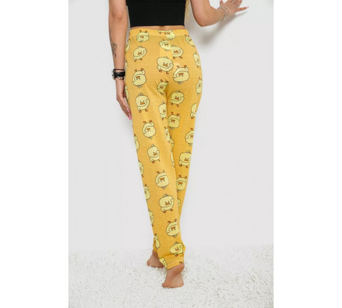 Штани жіночі домашні, колір жовтий, 238R58009