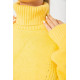 Свитер гольф женский шерстяной, цвет желтый, 244R2050