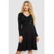 Сукня трикотажна з оборкою, колір чорний, 230R0113