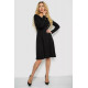 Сукня трикотажна з оборкою, колір чорний, 230R0113