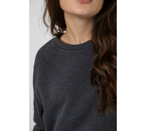 Спортивный женский костюм на флисе, цвет серый, 247R2021