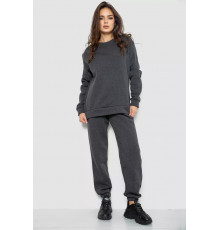 Спортивный женский костюм на флисе, цвет серый, 247R2021