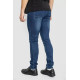 Джинси чоловічі з потертостями, колір темно-синій, 247R664-1