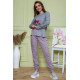 Жіночий костюм штани + кофта, сіро-пудрового кольору, 172R1211