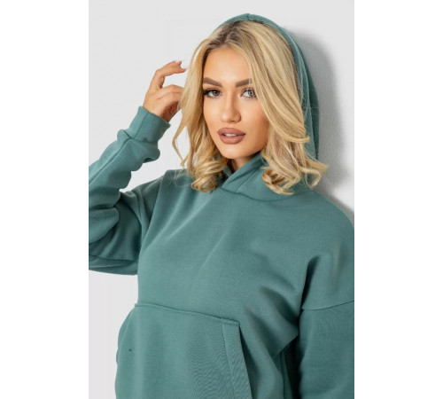 Худые женский на флисе, цвет оливковый, 177R057