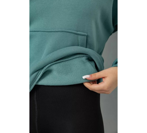 Худые женский на флисе, цвет оливковый, 177R057