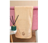 Полотенце кухонное микрофибра бежевого цвета размер 30*65 см 191850L