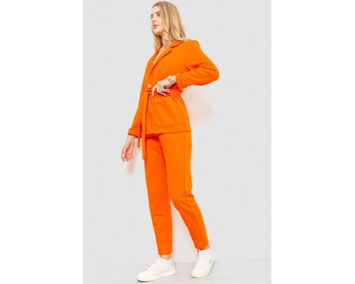 Костюм женский повседневный, цвет оранжевый, 115R0507. Костюм женский повседневный, цвет оранжевый, 115R0507.