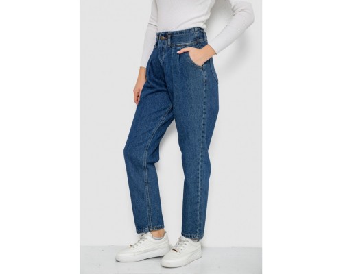Джинсы женские Mom 244R1029, цвет Синий