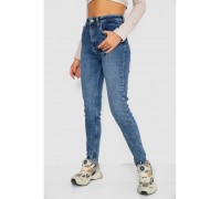 Джинси жіночі Mom-fit стрейч, колір синій, 244R1162-1