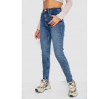 Джинси жіночі Mom-fit стрейч, колір синій, 244R1162-1