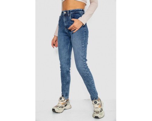 Джинси жіночі Mom-fit стрейч, колір синій, 244R1162-1 Джинси жіночі Mom-fit стрейч, колір синій, 244R1162-1