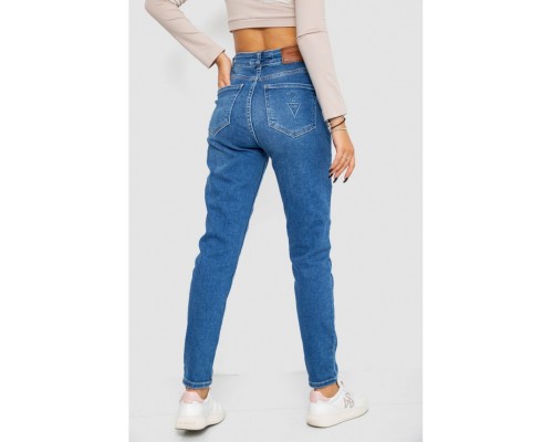 Джинси жіночі Mom-fit стрейч, колір синій, 244R1133 Джинси жіночі Mom-fit стрейч, колір синій, 244R1133