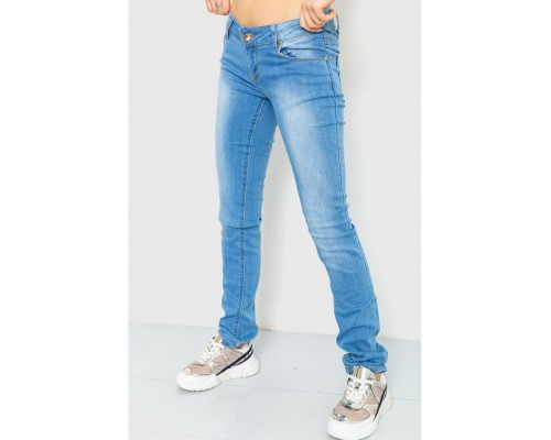 Джинсы женские, цвет голубой, 167RS005