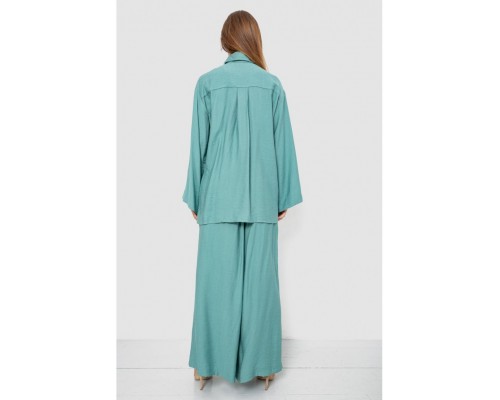Костюм женский свободного кроя жатка, оливковый цвет, 102R5264 Костюм женский свободного кроя жатка, оливковый цвет, 102R5264