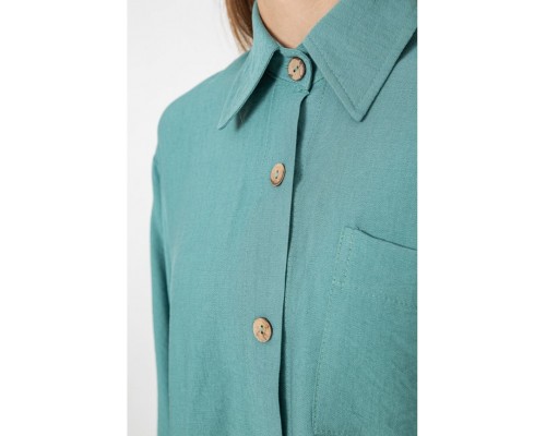 Костюм женский свободного кроя жатка, оливковый цвет, 102R5264 Костюм женский свободного кроя жатка, оливковый цвет, 102R5264