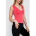 Женская майка однотонная, цвет коралловый, 186R303