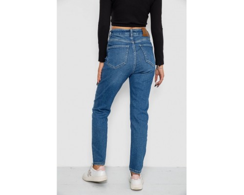 Джинси жіночі Mom-fit стрейч, колір синій, 244R1136 Джинси жіночі Mom-fit стрейч, колір синій, 244R1136