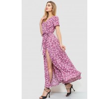 Сарафан в горох, цвет пудровый, 241R159