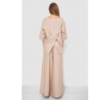 Костюм жіночий тканина льон жатка, колір бежевий, 102R5263