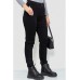 Джинсы женские утепленные демисезонные, цвет черный, 214R3020-1