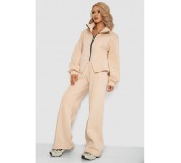 Костюм женский на флисе тринитка, цвет светло-бежевый, 102R7726.