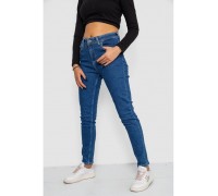 Джинсы женские Mom-fit стрейч, цвет синий, 244R1132