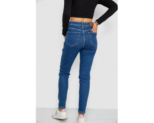 Джинси жіночі Mom-fit стрейч, колір синій, 244R1132 Джинси жіночі Mom-fit стрейч, колір синій, 244R1132