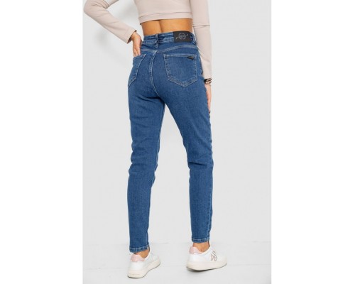 Джинси жіночі Mom-fit стрейч, колір синій, 244R1149 Джинси жіночі Mom-fit стрейч, колір синій, 244R1149