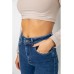Джинси жіночі Mom-fit стрейч, колір синій, 244R1149
