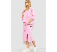 Костюм женский повседневный, цвет светло-розовый, 115R0518-1.