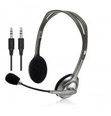 Наушники Logitech H110 Stereo Headset with 2*3pin jacks (981-000271)