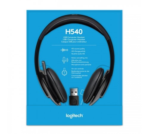 Навушники Logitech H540 USB Headset (981-000480) Навушники Logitech H540 USB Headset (981-000480)