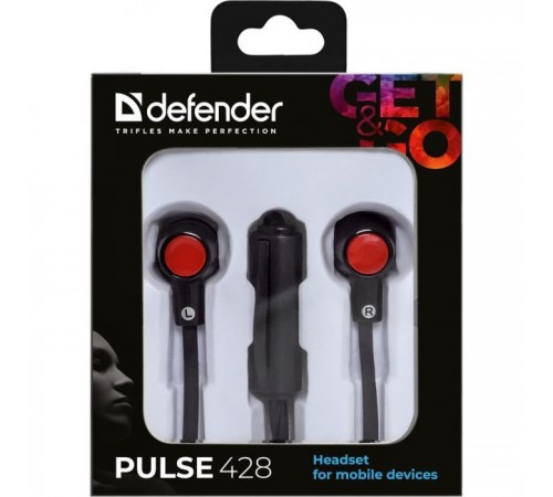Навушники Defender Pulse 428 Black (63428) Навушники Defender Pulse 428 Black (63428)