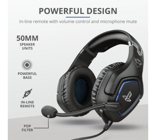 Навушники Trust GXT 488 Forze-G for PS4 Black (23530) Навушники Trust GXT 488 Forze-G for PS4 Black (23530)